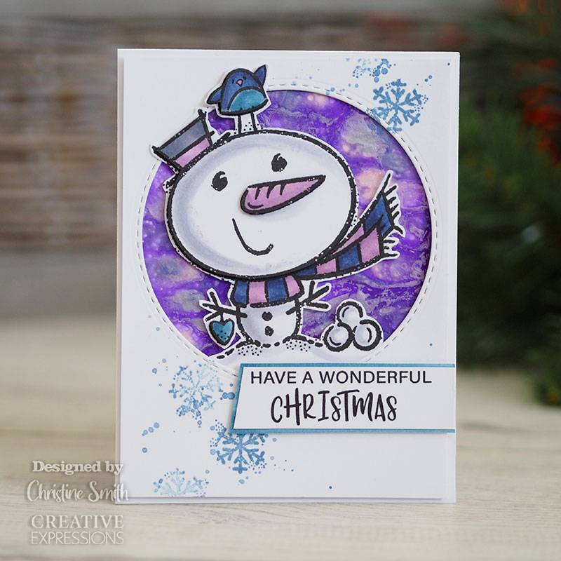 Woodware Clear Singles Little Snowman Stamp Set by Francoise Read - Craftywaftyshop
