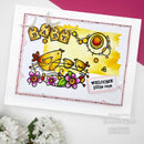 Woodware Clear Singles Mini Tag Alphabet 6 in x 8 in Stamp - Craftywaftyshop