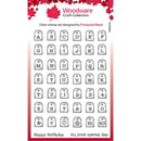 Woodware Clear Singles Mini Tag Alphabet 6 in x 8 in Stamp - Craftywaftyshop