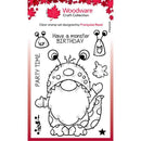 Woodware Clear Singles Monster Gnome 4 in x 6 in Stamp - Craftywaftyshop