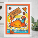 Woodware Clear Singles Mr Crab 4 in x 6 in Stamp by Creative Expressions - Craftywaftyshop
