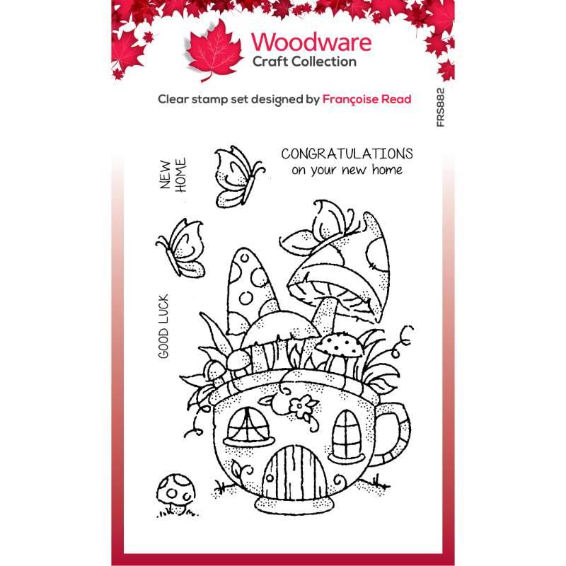 Woodware Clear Singles Mushroom Cup 4 in x 6 in Stamp by Creative Expressions - Craftywaftyshop