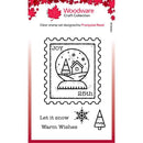 Woodware Clear Singles Snow Globe Stamp 3 in x 4 in Stamp - Craftywaftyshop