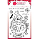 Woodware Clear Singles Spooky Cup 4 in x 6 in Stamp Set - Craftywaftyshop