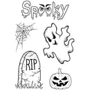 Woodware Clear Singles Spooky Goings On 4 in x 6 in Stamp Set - Craftywaftyshop