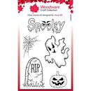 Woodware Clear Singles Spooky Goings On 4 in x 6 in Stamp Set - Craftywaftyshop
