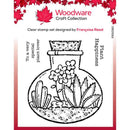 Woodware Clear Singles Terrarium 4 in x 4 in Stamp by Creative Expressions - Craftywaftyshop