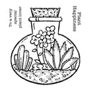 Woodware Clear Singles Terrarium 4 in x 4 in Stamp by Creative Expressions - Craftywaftyshop