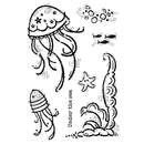 Woodware Clear Singles Under The Sea 4 in x 6 in Stamp by Creative Expressions - Craftywaftyshop