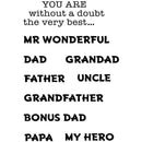 Woodware Clear Singles Very Best 3 in x 4 in Stamp - Craftywaftyshop