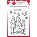 Woodware Clear Singles Winter Trees Stamp by Creative Expressions - Craftywaftyshop