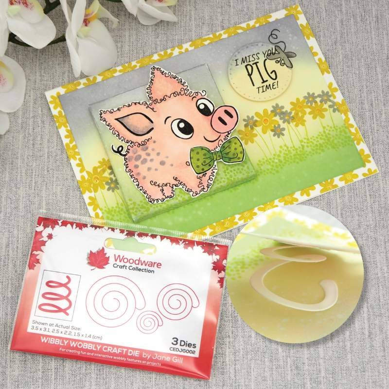 Woodware Jane Gill Wibbly Wobbly Craft Die by Creative Expressions - Craftywaftyshop