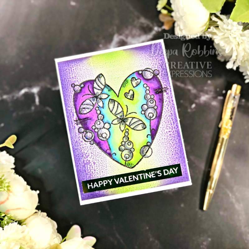 Wordies Sentiment Sheets – Be My Valentine Pk 4 6 in x 8 in by Creative Expressions - Craftywaftyshop