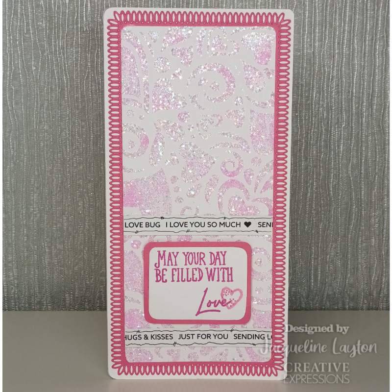 Wordies Sentiment Sheets – Be My Valentine Pk 4 6 in x 8 in by Creative Expressions - Craftywaftyshop