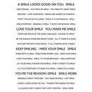 Wordies Sentiment Sheets – Smile Pk 4 6 in x 8 in by Creative Expressions - Craftywaftyshop