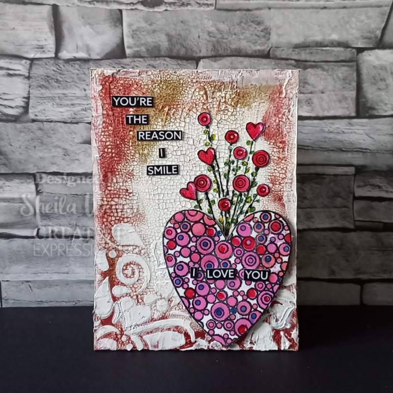 Wordies Sentiment Sheets – Smile Pk 4 6 in x 8 in by Creative Expressions - Craftywaftyshop