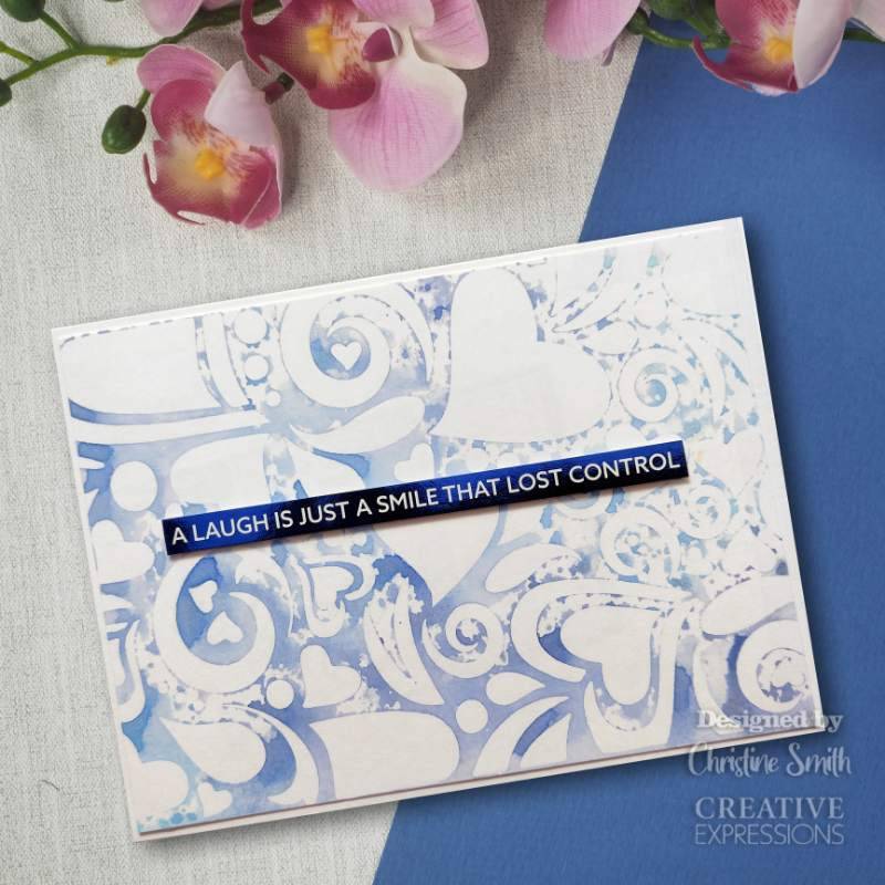 Wordies Sentiment Sheets – Smile Pk 4 6 in x 8 in by Creative Expressions - Craftywaftyshop